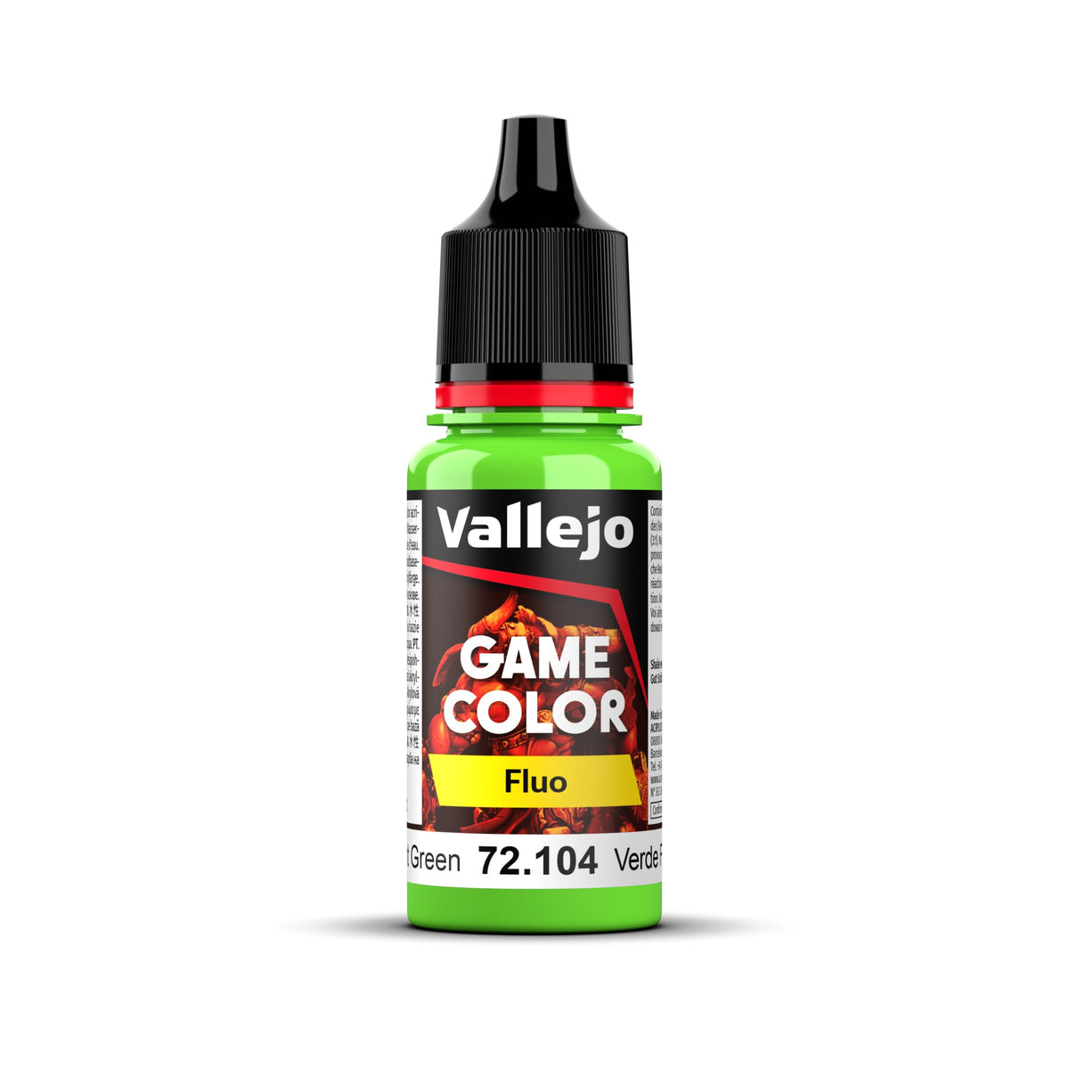 Vallejo Game Color 18mL $6.99 Fluorescent Green