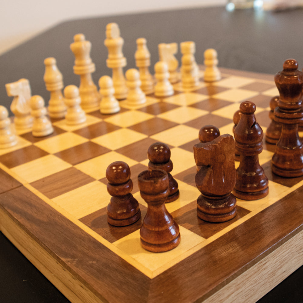 Wooden Magnetic Chess Set