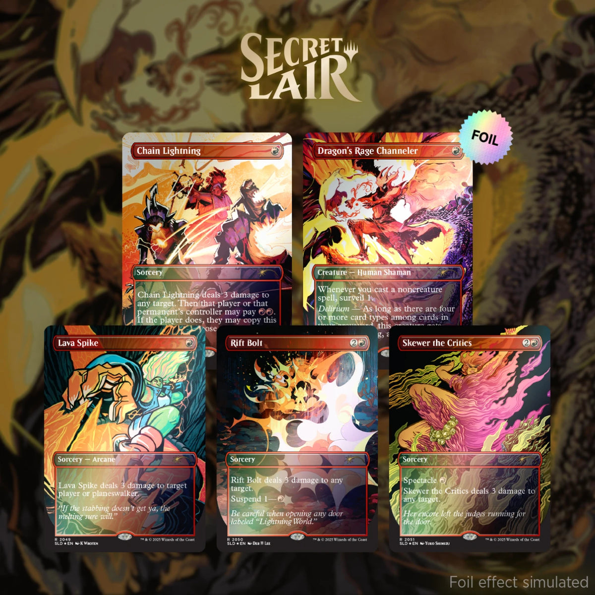 Secret Lair - Everything is on fire (Rainbow Foil Edition)