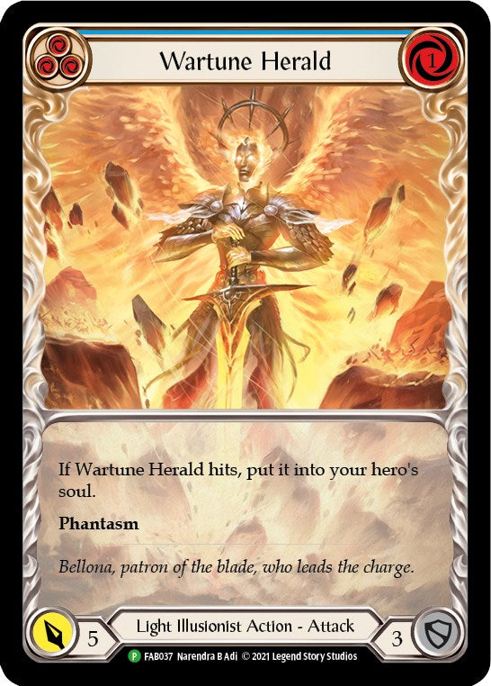 Wartune Herald (Blue) (Extended Art) - FAB037