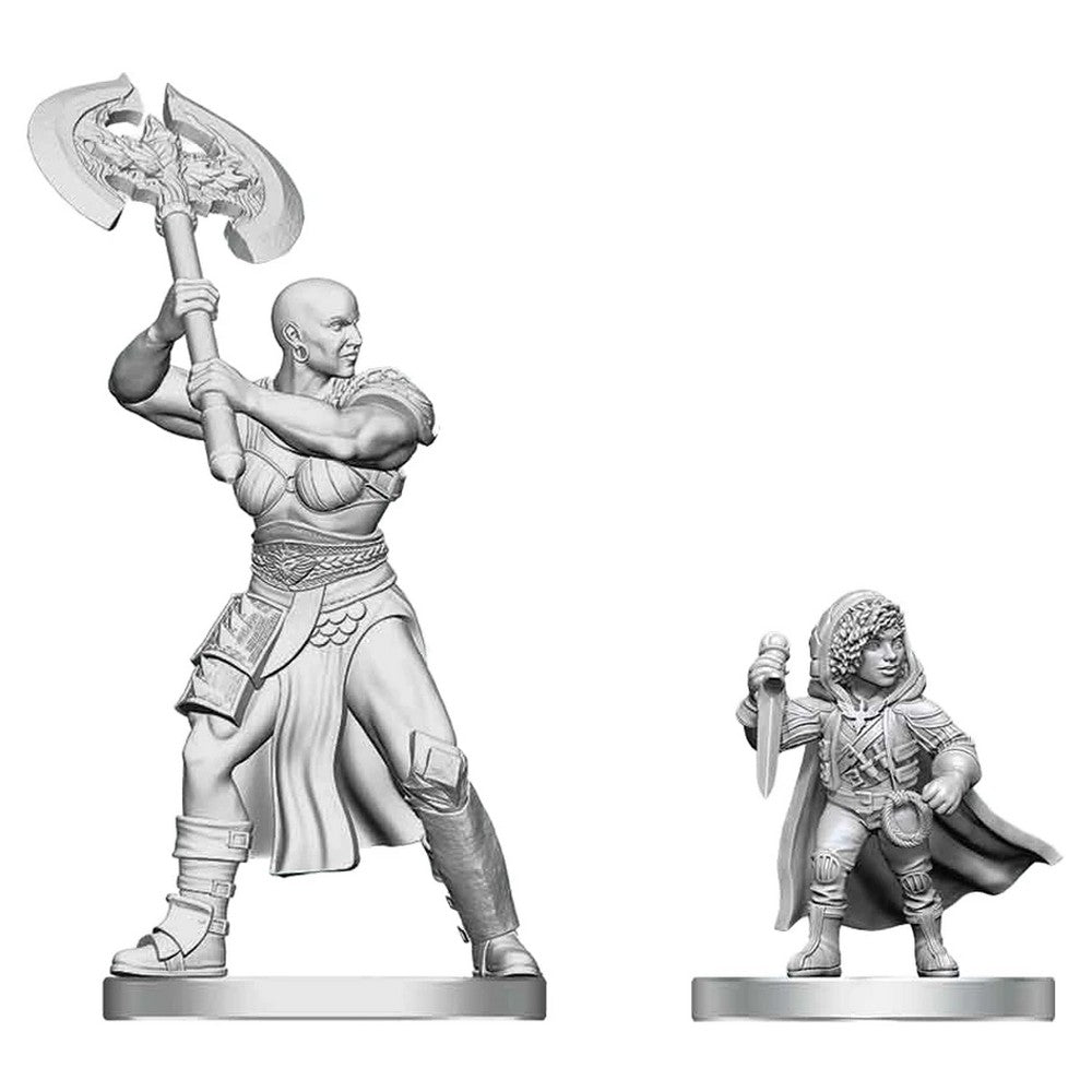 D&D Nolzur's Marvelous Miniatures: Goliath Barbarian & Halfling Rogue