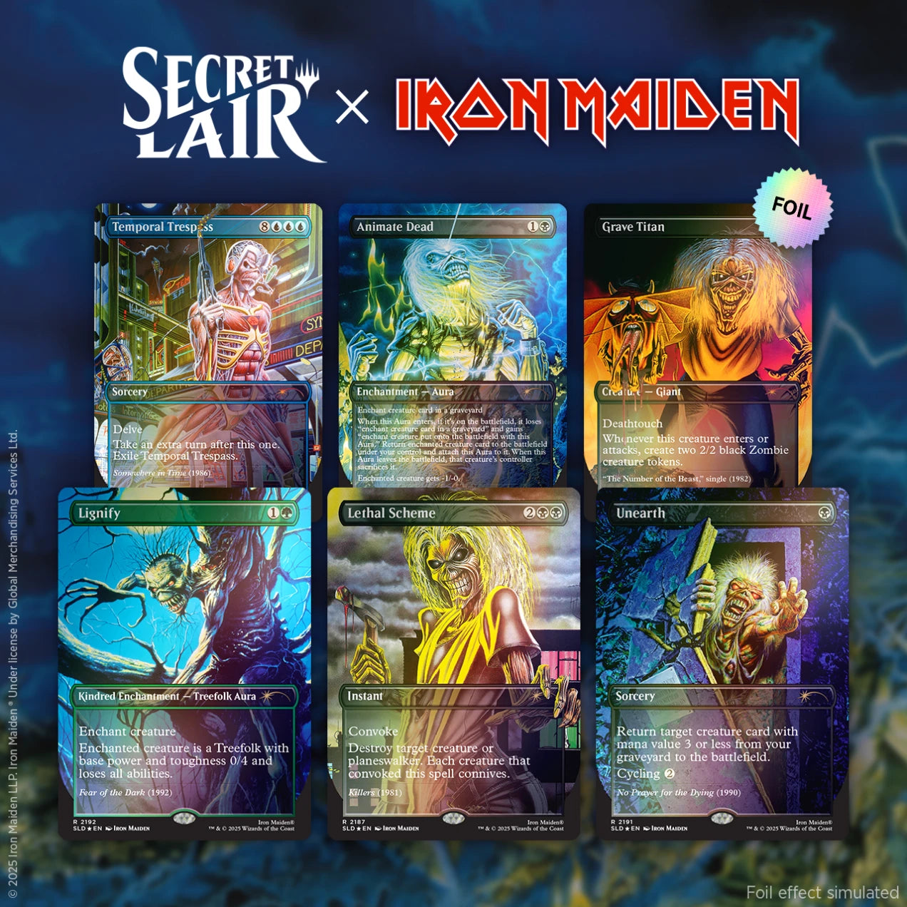 Iron Maiden: Album Art (Rainbow Foil)