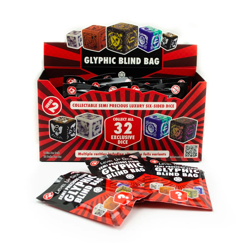 Level Up Dice: Glyphic Blind Bag – Series 2 Display