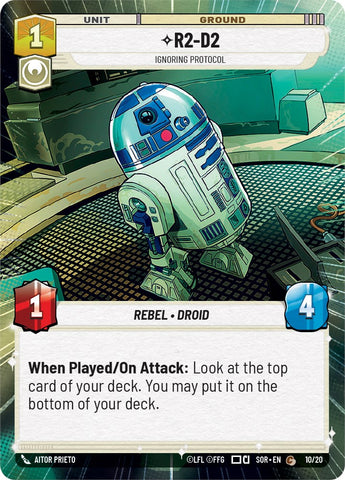 R2-D2 - Ignoring Protocol (Hyperspace) (Weekly Play Promo) (10/20) [Spark of Rebellion Promos]