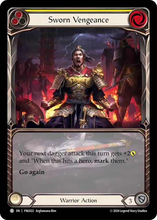 Sworn Vengeance (Yellow) (Extended Art)