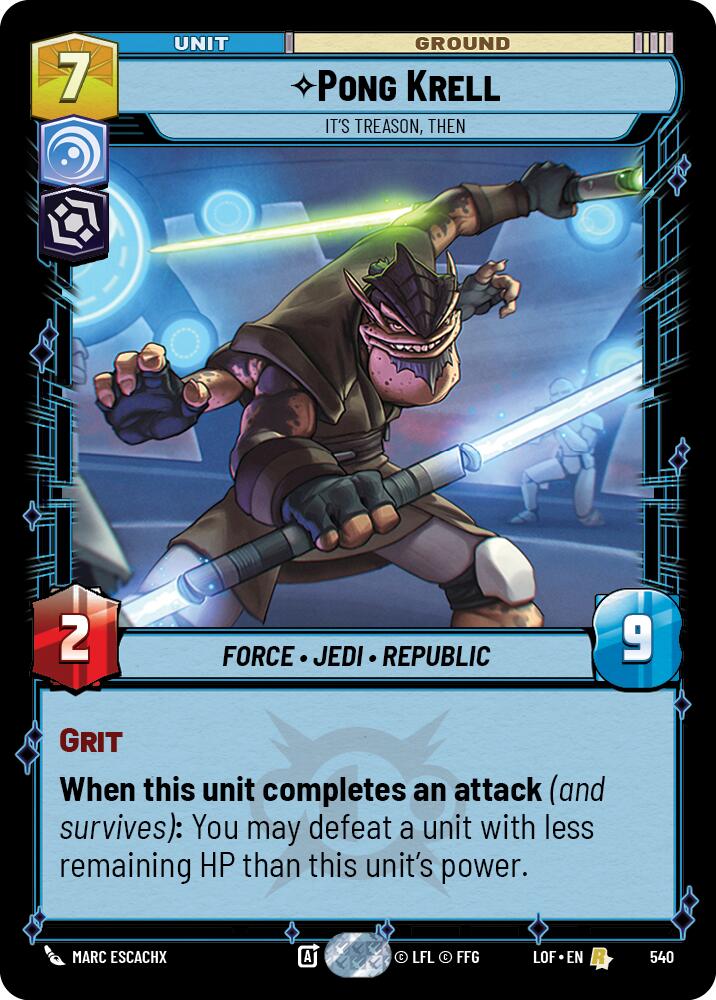 Pong Krell - It's Treason, Then (Foil)