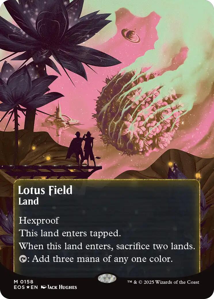 Lotus Field (0158) (Borderless) (Galaxy Foil)