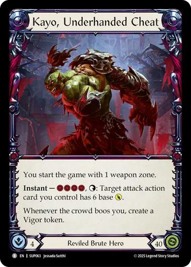Kayo, Underhanded Cheat // Kayo, Strong-arm