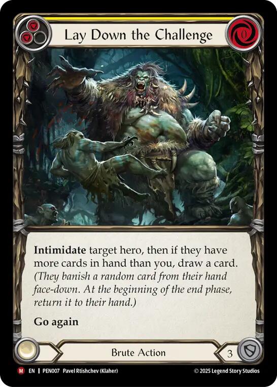 Lay Down The Challenge (Yellow)