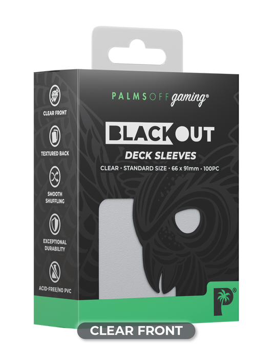 Palms Off Blackout Deck Sleeves (100)