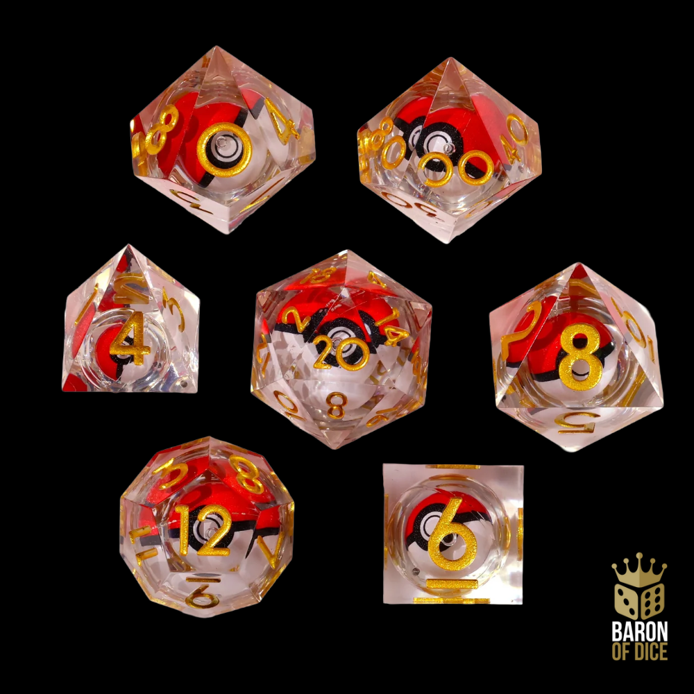 Baron of Dice: RPG Dice Set (7) - I Choose You!