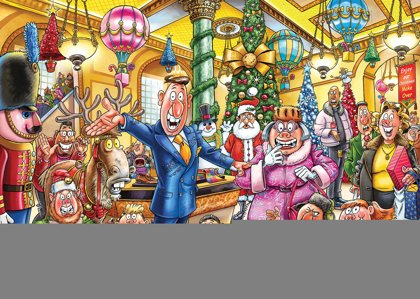 Puzzle - Jumbo - Wasgij Christmas # 21, 2 x 1000pc Puzzles