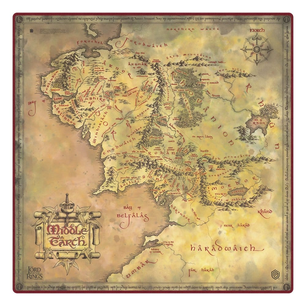 Ultimate Guard Oversized Play-Mat The Lord of the Rings: Places of Middle-Earth