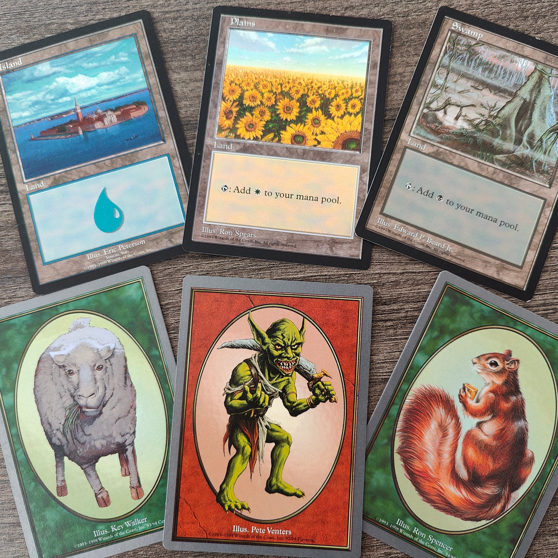 Asia Pacific and European Basic Lands, Unglued Tokens