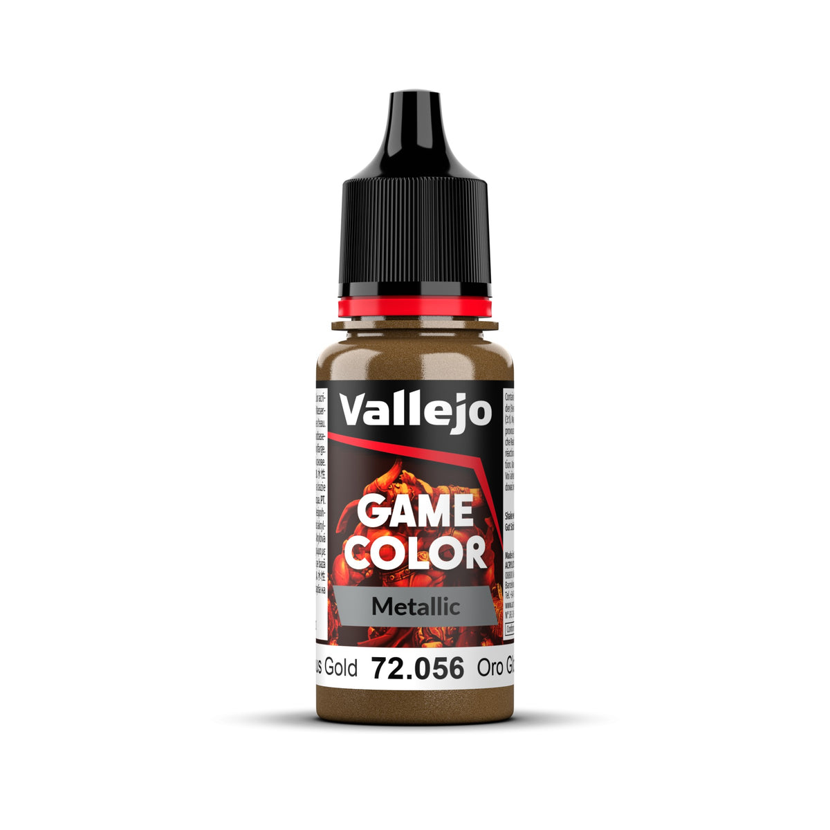 Vallejo Game Color Metal 18mL Glorious Gold