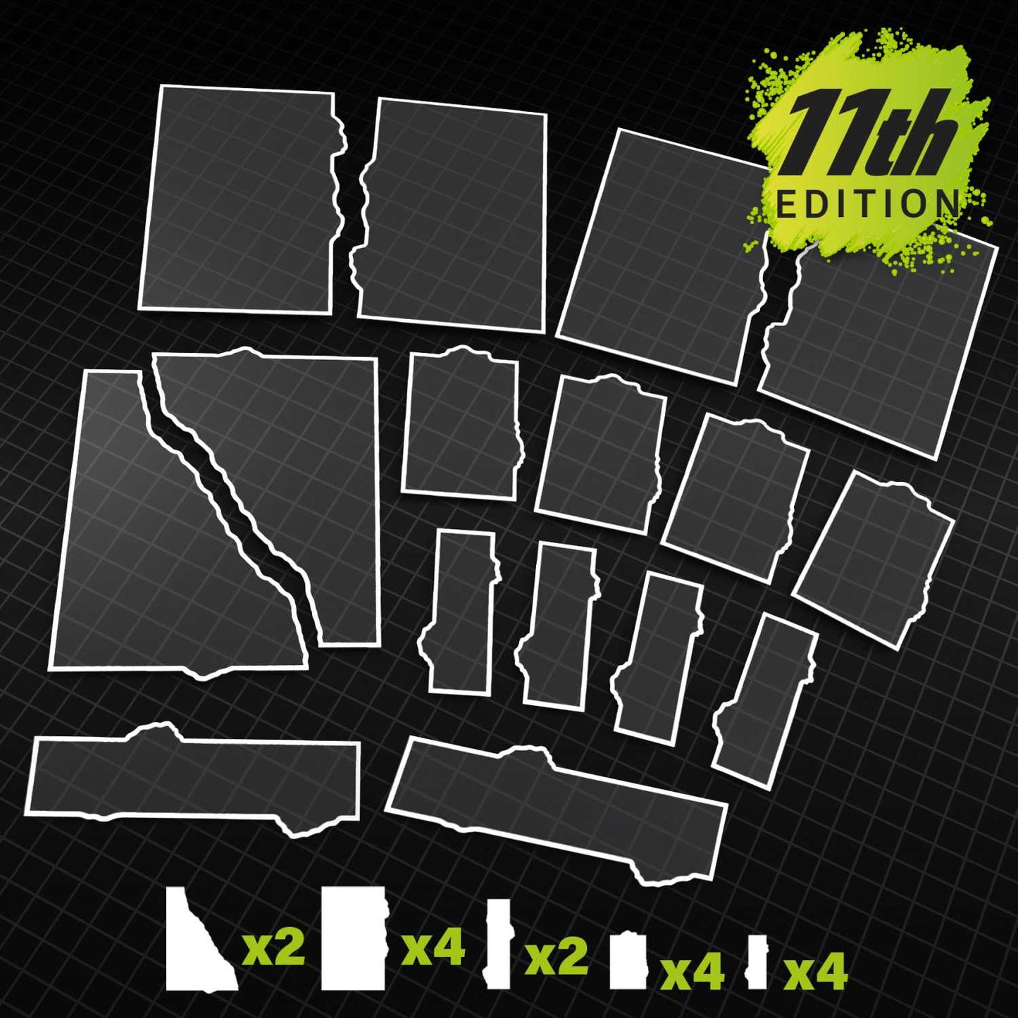 11th Edition Terrain Footprints (Pack)