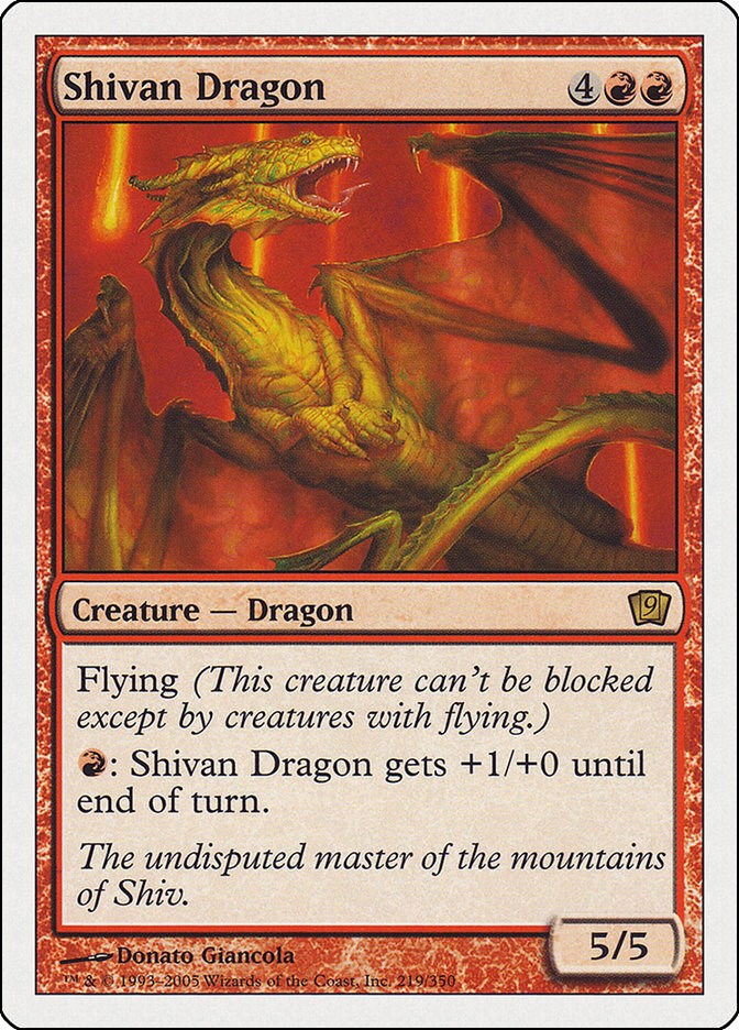 Shivan Dragon [9ED - 219]