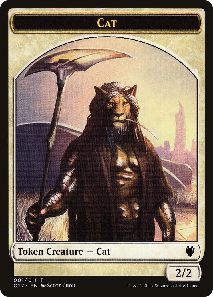 Cat // Cat Warrior Double-Sided Token