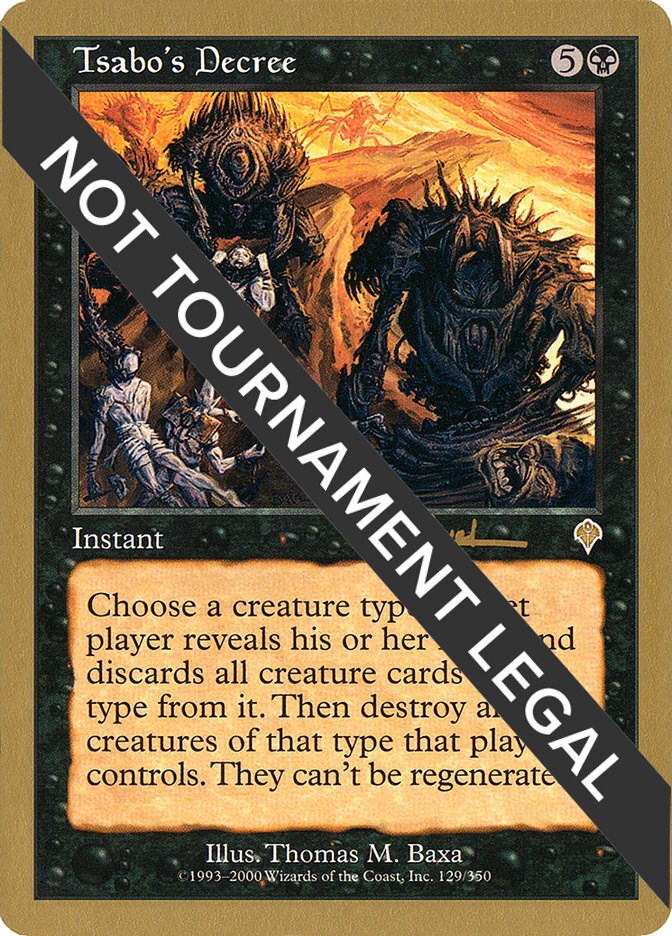 Tsabo's Decree - 2001 Antoine Ruel (INV)