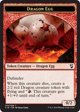 Dragon Egg // Dragon Double-Sided Token [C18 - 10 // 11]