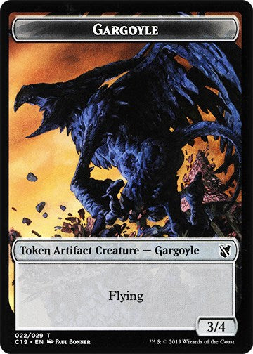 Gargoyle // Egg Double-Sided Token [C19 - 22 // 16]