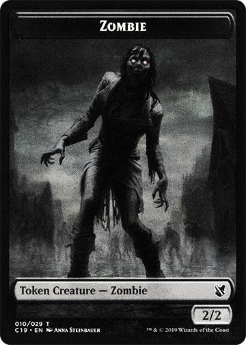 Zombie (010) // Zombie (011) Double-Sided Token [C19 - 10 // 11]