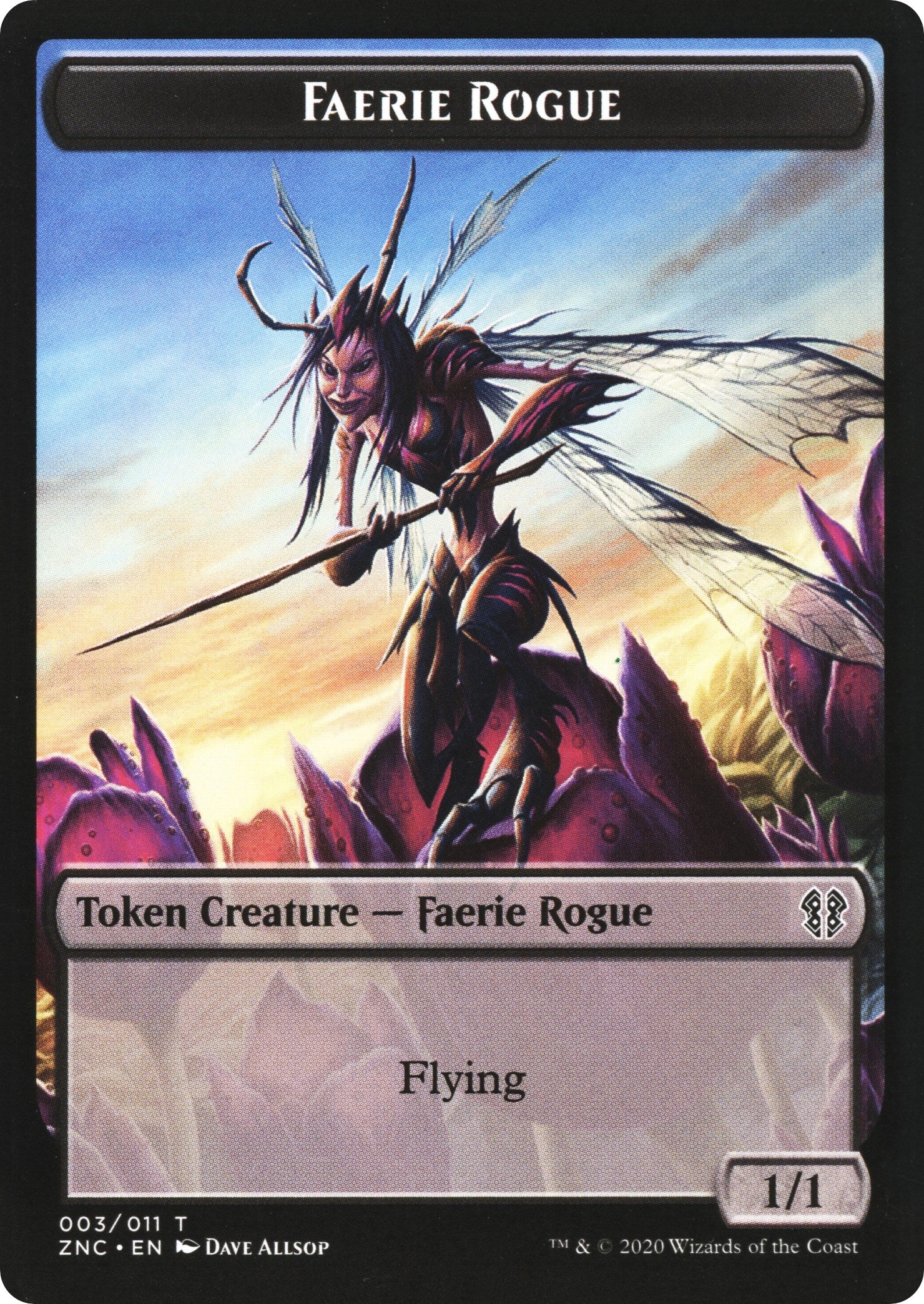 Faerie Rogue // Goblin Rogue Double-Sided Token [ZNC - 3 // 5]