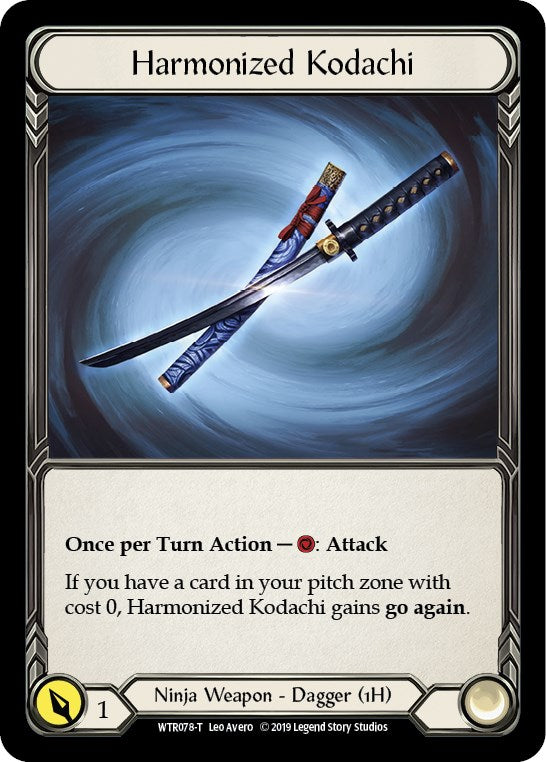 Harmonized Kodachi Rhinar Reckless Rampage [WTR - WTR078 // WTR001]