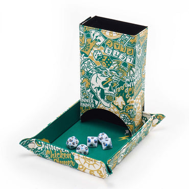 LPG Dice Tower with Mat Leather - Artist Series: Cara