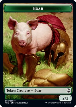 Boar // Spirit Double-Sided Token [KHC - 5 // 4]