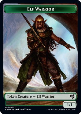 Elf Warrior // Servo Double-Sided Token [KHC - 15 // 7]