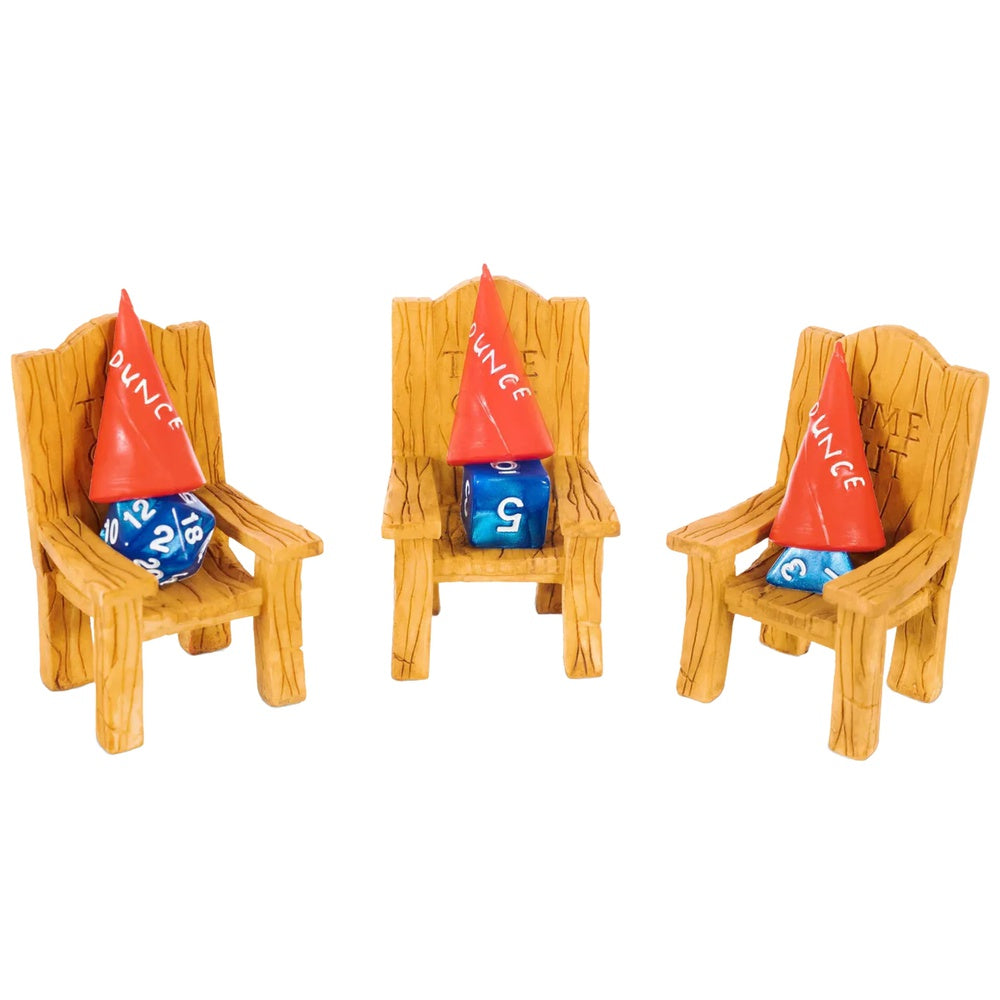 Dice Jail Chair & Dunce Hat