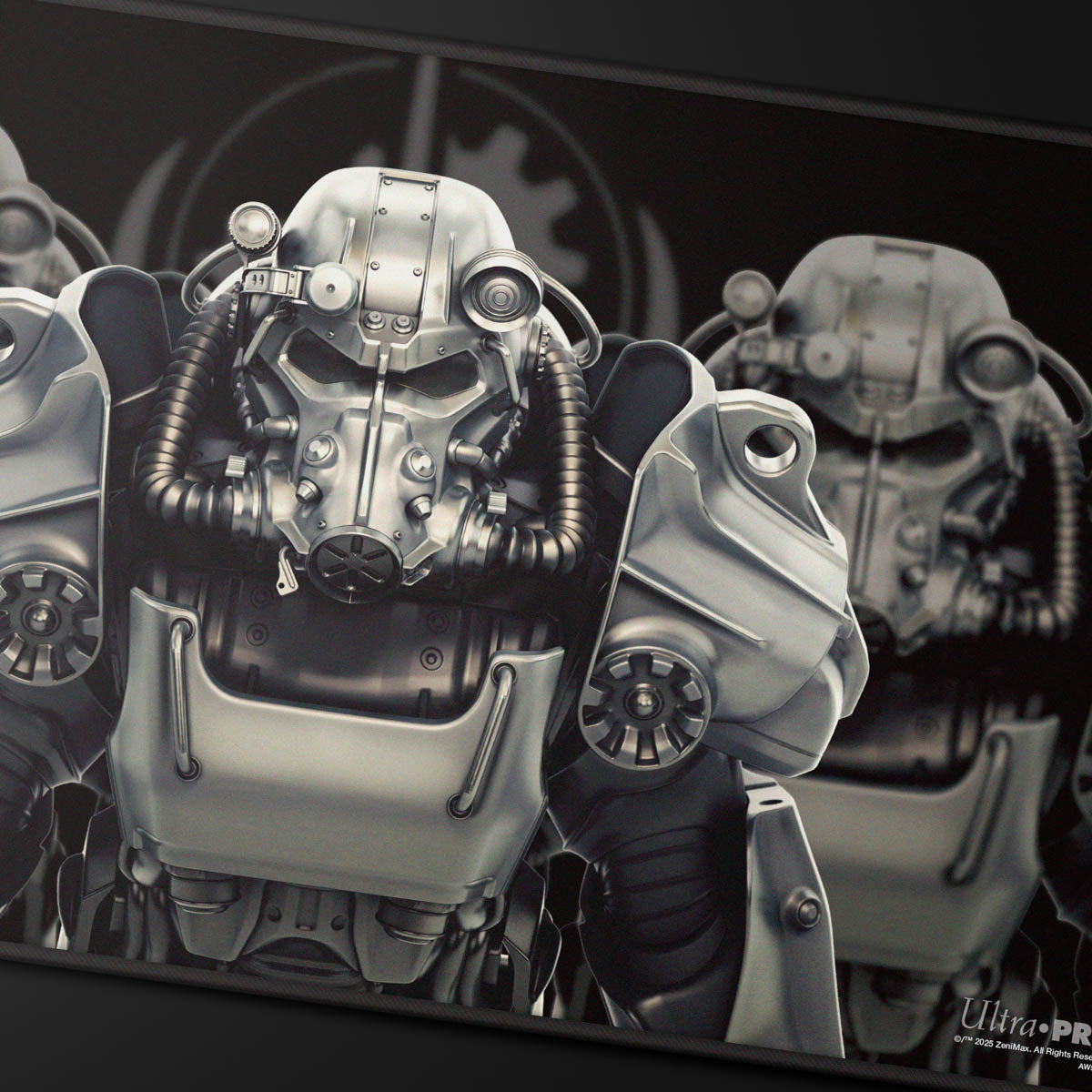 Ultra Pro: UP16587 Brotherhood of Steel Black-Stitched Playmat for Bethesda - Fallout