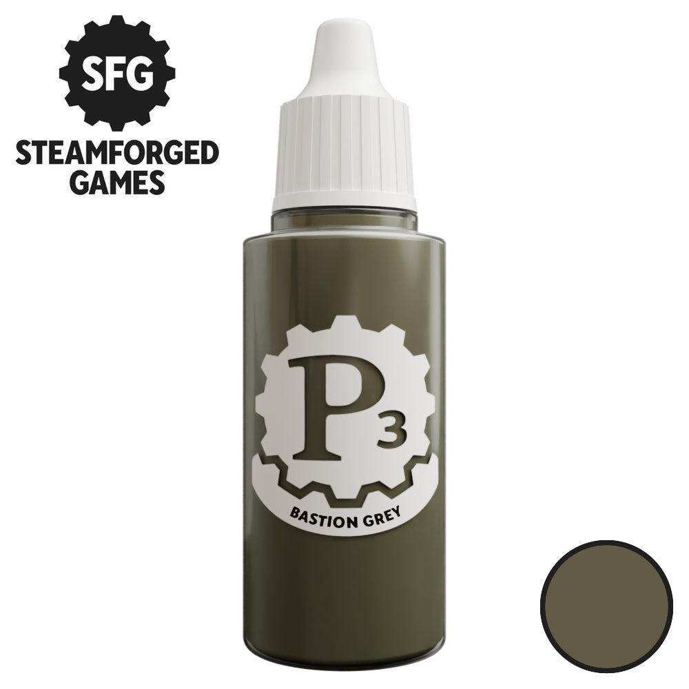 P3 Paints - Bastion Grey - 18ml
