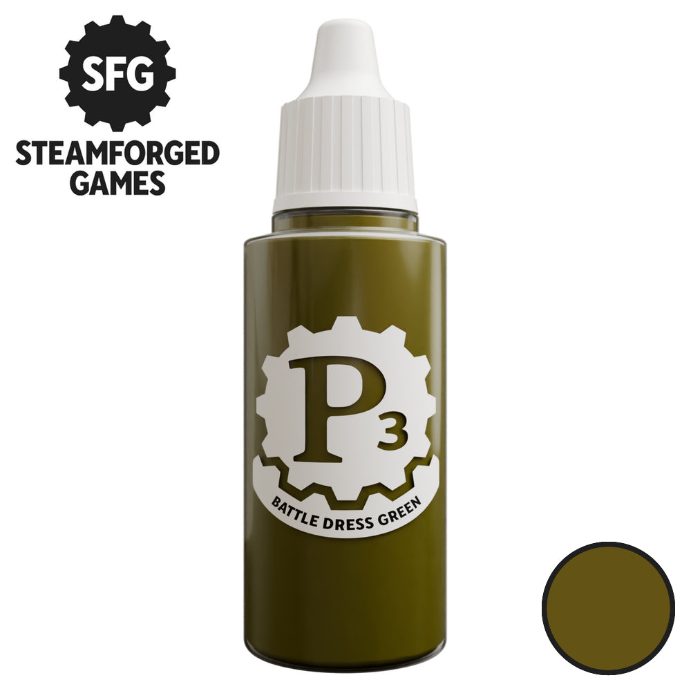 P3 Paints - Battle Dress Green - 18ml
