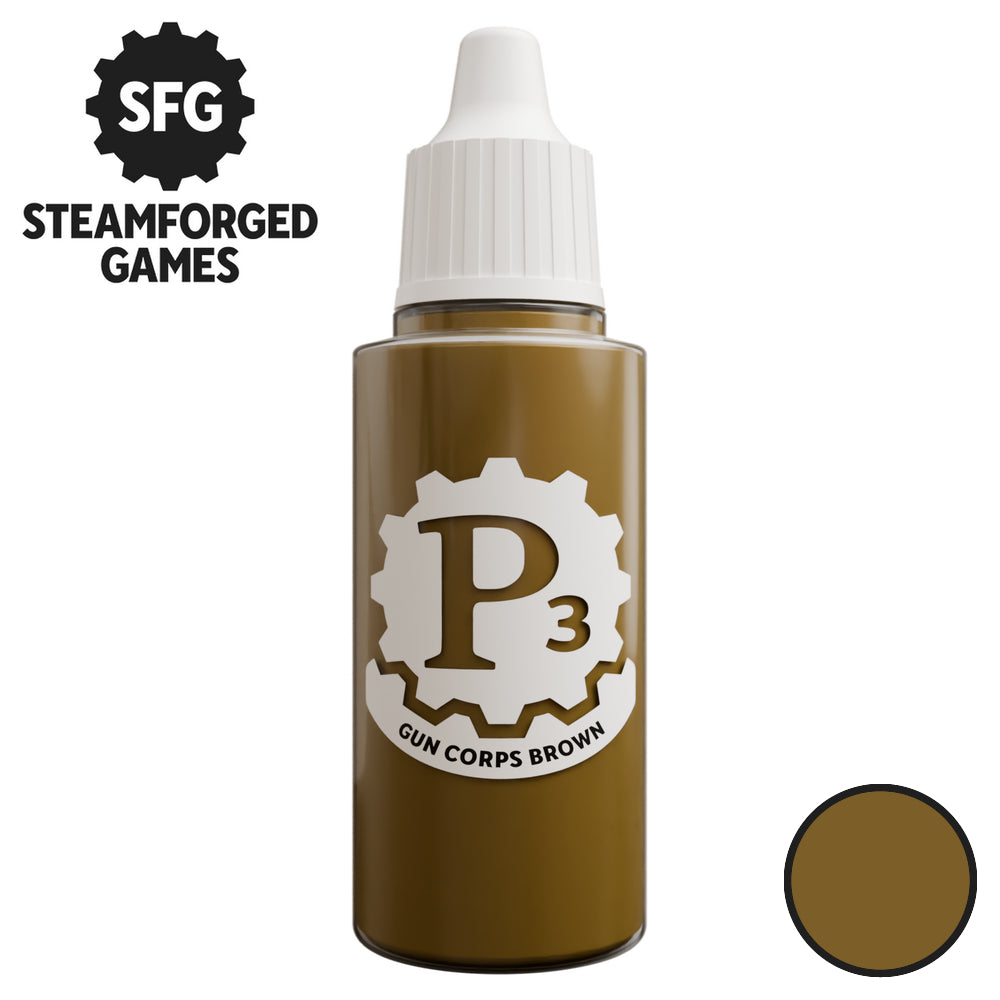 P3 Paints - Gun Corps Brown - 18ml