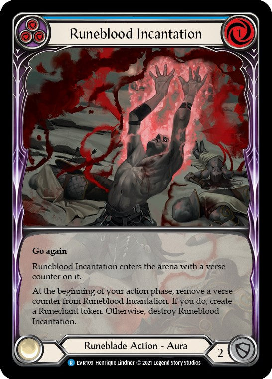 Runeblood Incantation (Blue) (Extended Art)