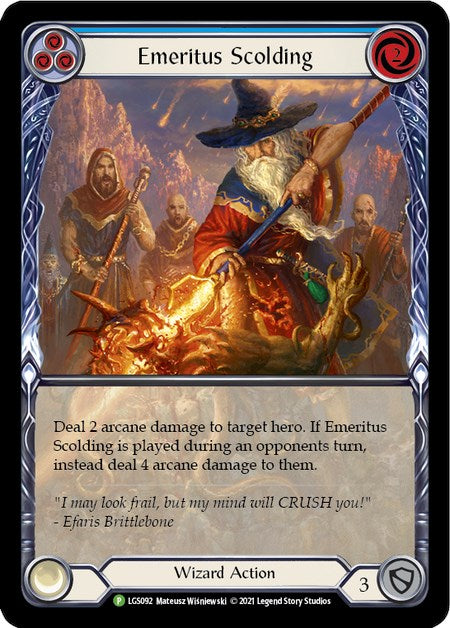 Emeritus Scolding (Blue) (Extended Art) - LGS092