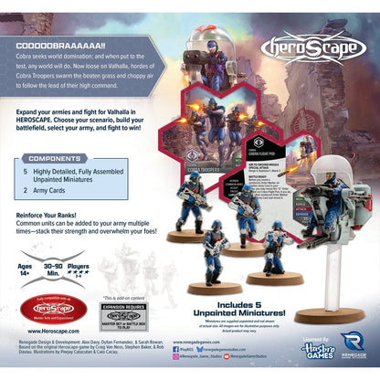 Heroscape - G.I. Joe - COBRA Troopers and COBRA Flight Pod Army Expansion