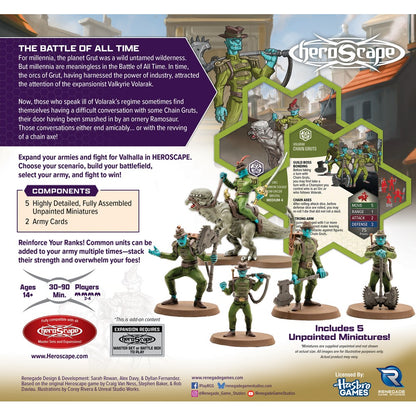 Heroscape - Chain Gruts and Ramosaur Rider Army Expansion