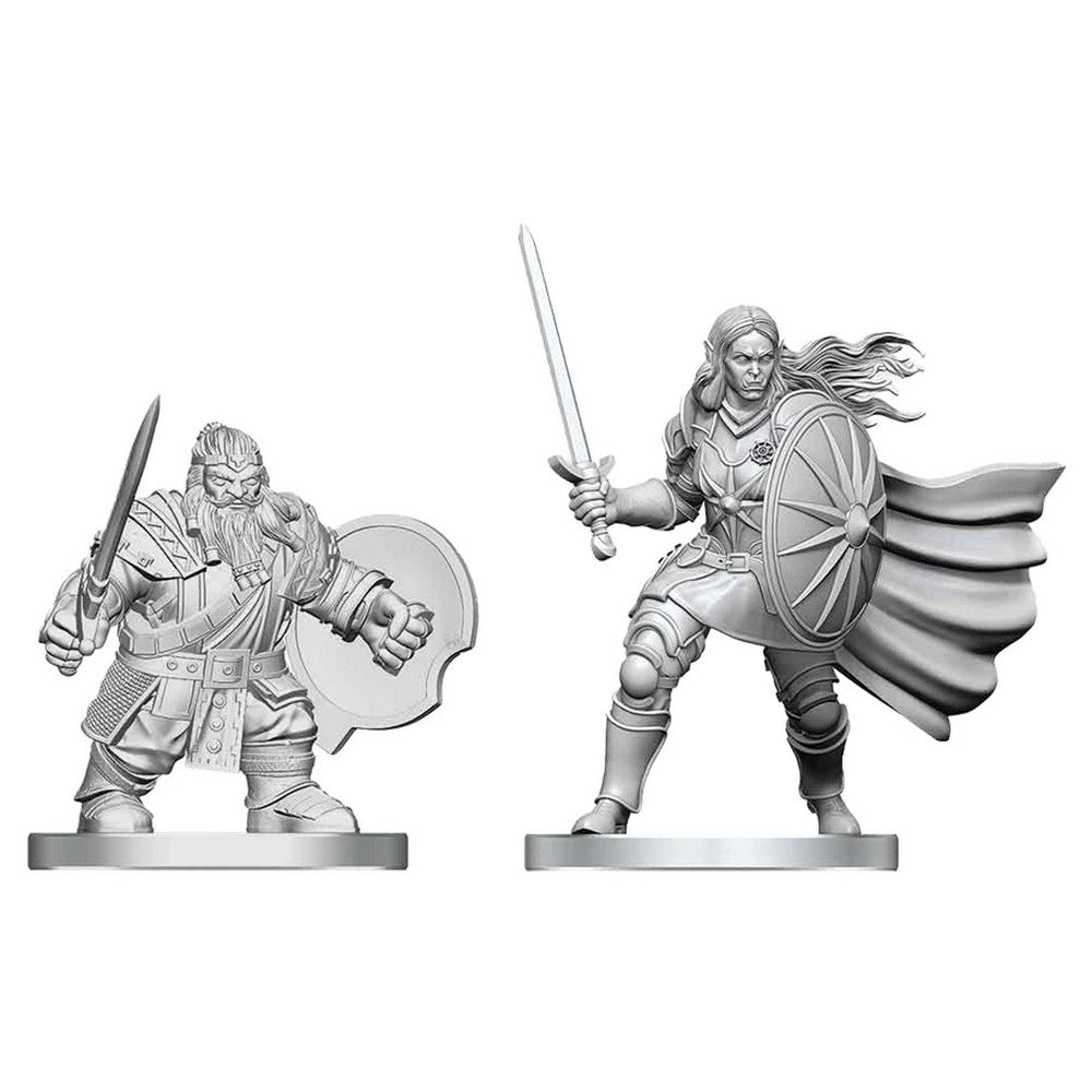 D&D Nolzur's Marvelous Miniatures: Dwarf Fighter & Orc Paladin