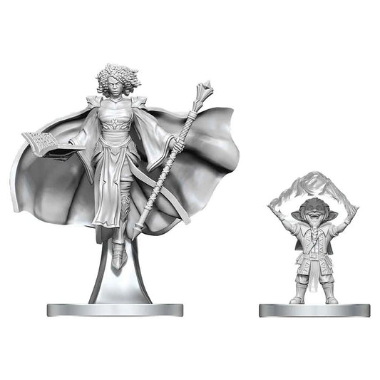 D&D Nolzur's Marvelous Miniatures: Gnome Warlock & Aasimar Wizard