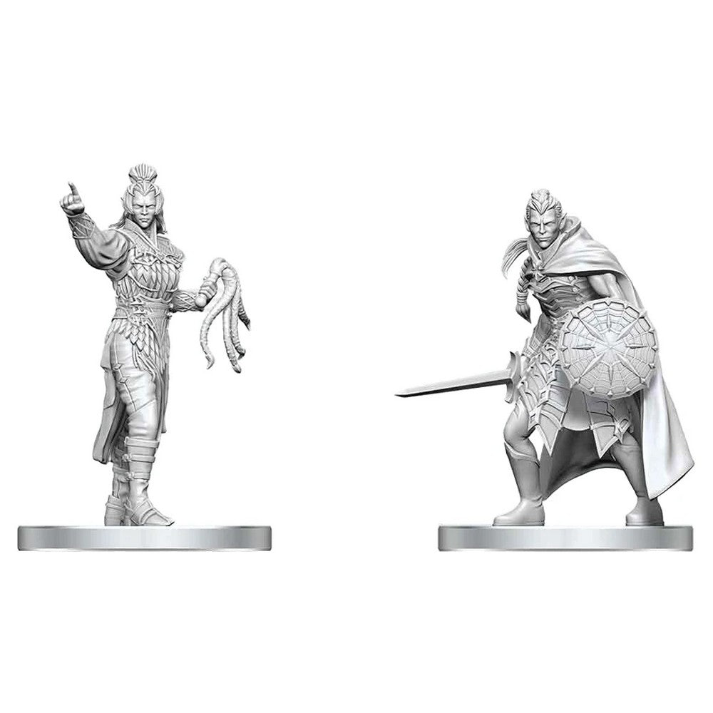 D&D Nolzur's Marvelous Miniatures: Drow Elite Warrior & Drow Priestess of Lolth