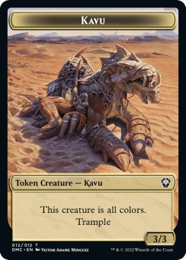 Kavu // Bear Double-Sided Token [DMC - 12 // 7]