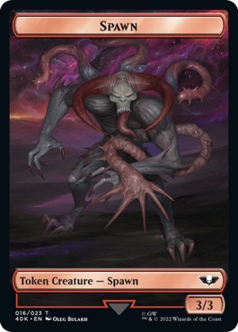 Spawn // Blue Horror Double-Sided Token (Surge Foil)
