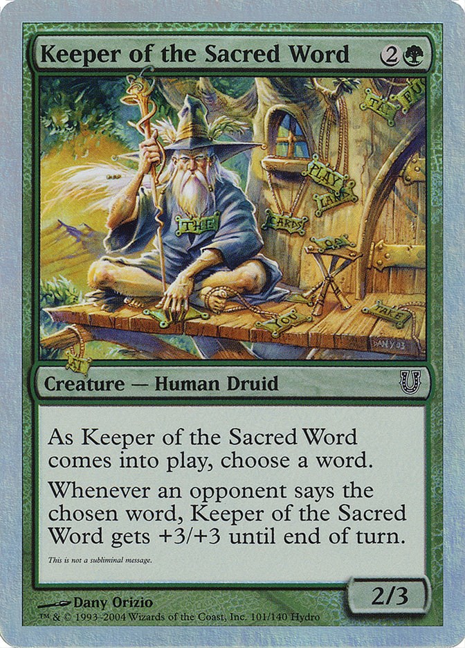 Keeper of the Sacred Word [UNH - 101]