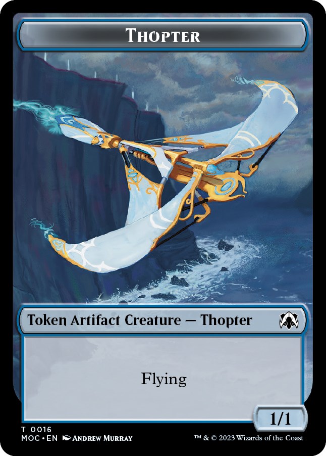 Thopter // Gold Double-sided Token [MOC - 16 // 36]
