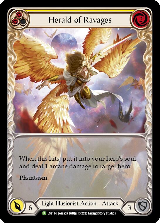 Herald of Ravages (Extended Art) (Yellow) - LGS154