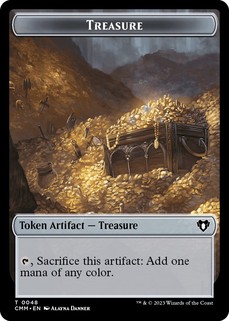 Treasure // Stoneforged Blade Double-Sided Token