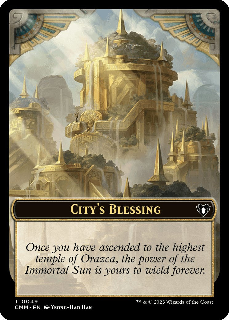City's Blessing // Knight Double-Sided Token [CMM - 49 // 7]